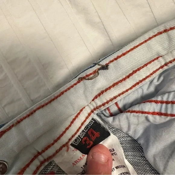 Armani jeans Blue Straight Jeans - Picture 6 of 9